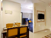 Dining and Kitchen Area of TrustedStay Aleta Residency Service Apartment in Powai, Mumbai